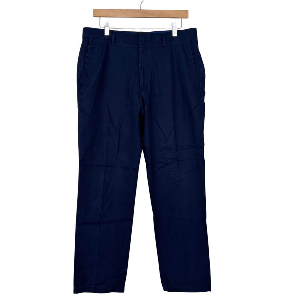 Banana Republic Navy Non Iron Tailored Slim Fit Pants Sz 33x30